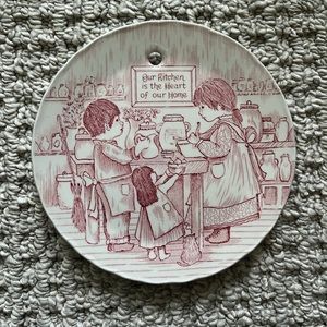 Royal Crownford Ironstone Kirchen Plaque NWOT